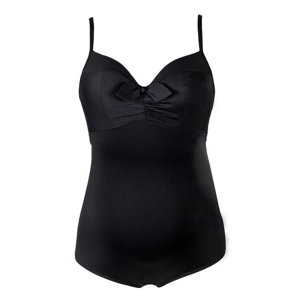 Cache Coeur Black One Piece Swimsuit with Sweetheart Neckline